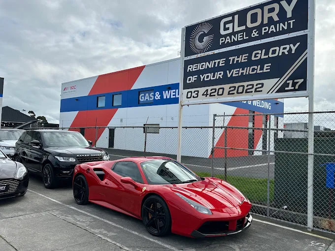 Ferrari 488 with a flawless paint finish at GLORY Panel & Paint, Christchurch
